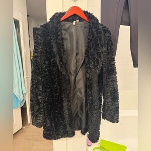 Frenchi Black Teddy Jacket